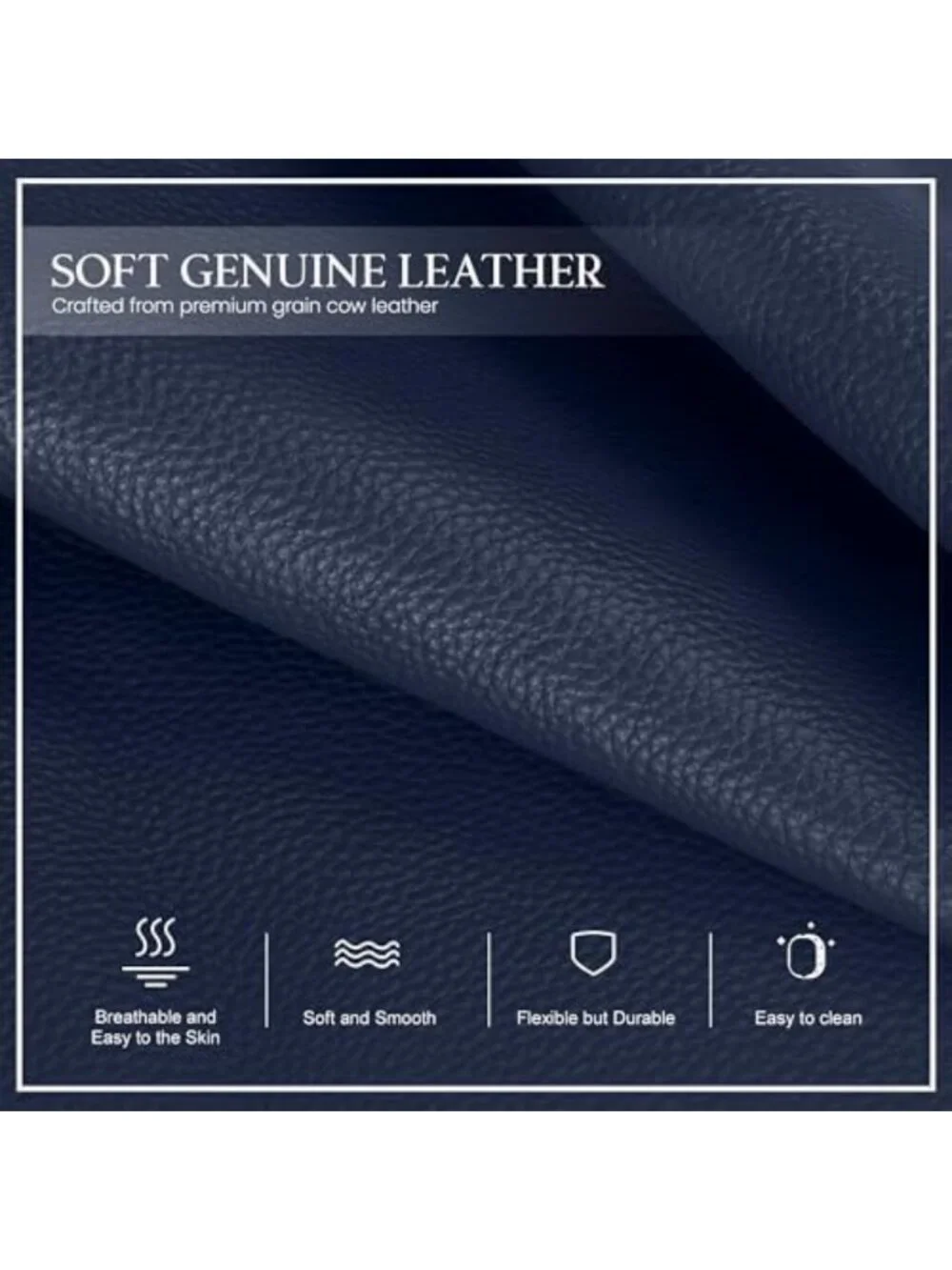 Genuine Leather RFID Blocking Crossbody Bag for Women - Small Flap Purse Handbag
